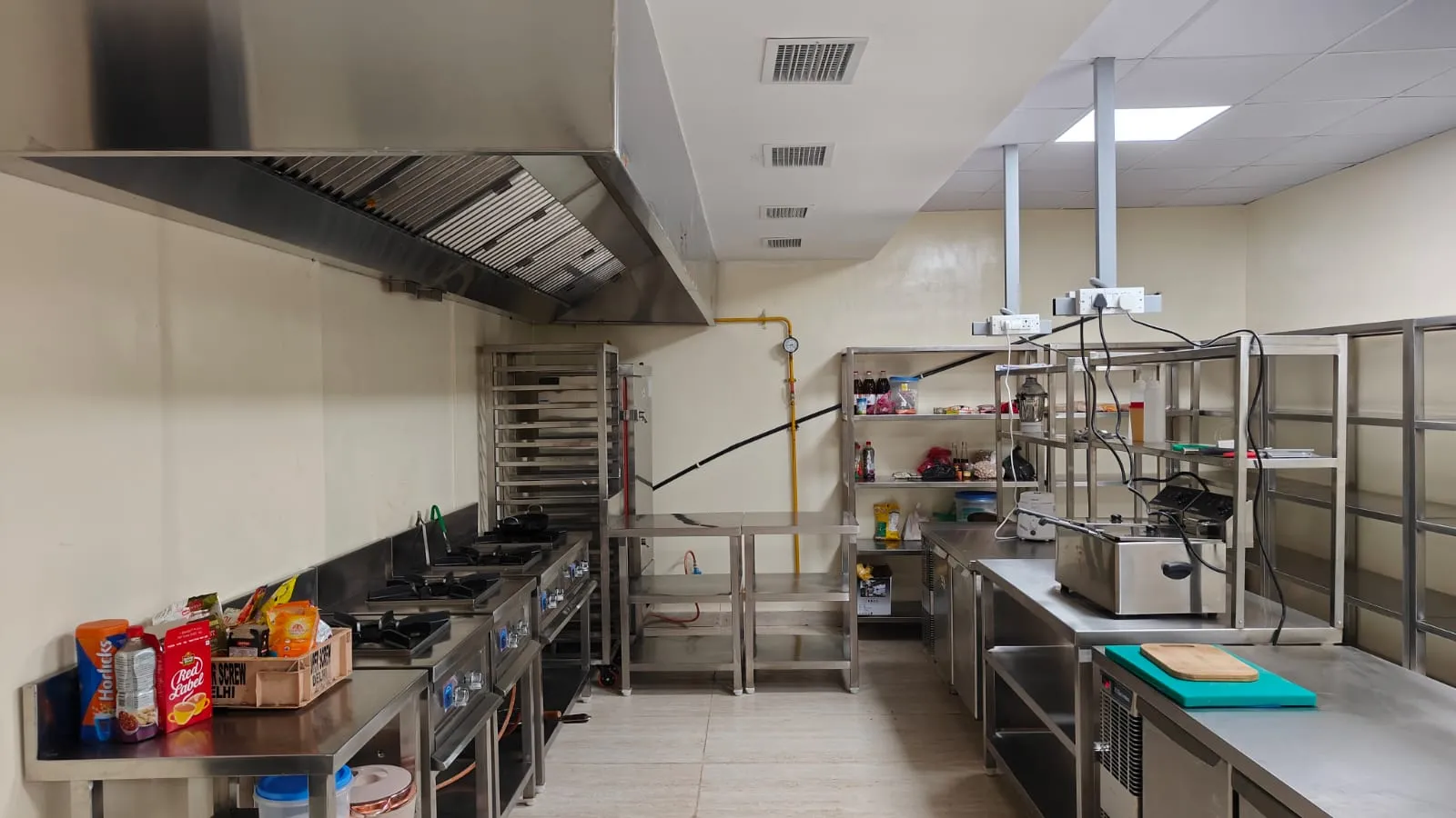 Complete commercial kitchen designed, fabricated and installed by JS Equipments